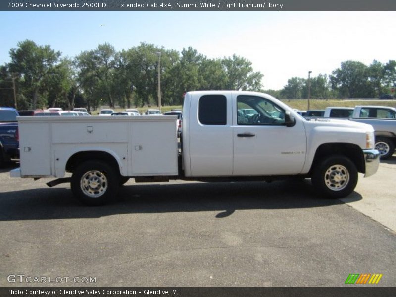 Summit White / Light Titanium/Ebony 2009 Chevrolet Silverado 2500HD LT Extended Cab 4x4