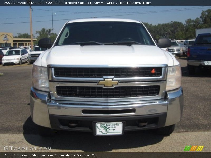 Summit White / Light Titanium/Ebony 2009 Chevrolet Silverado 2500HD LT Extended Cab 4x4