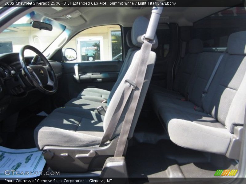 Summit White / Light Titanium/Ebony 2009 Chevrolet Silverado 2500HD LT Extended Cab 4x4