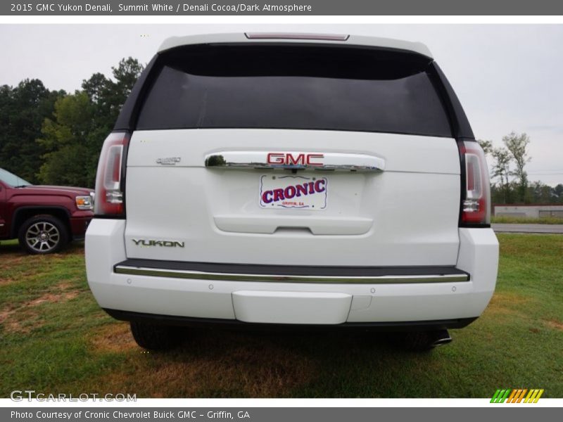 Summit White / Denali Cocoa/Dark Atmosphere 2015 GMC Yukon Denali