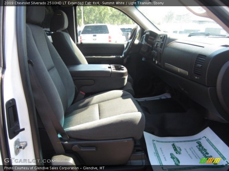 Summit White / Light Titanium/Ebony 2009 Chevrolet Silverado 2500HD LT Extended Cab 4x4