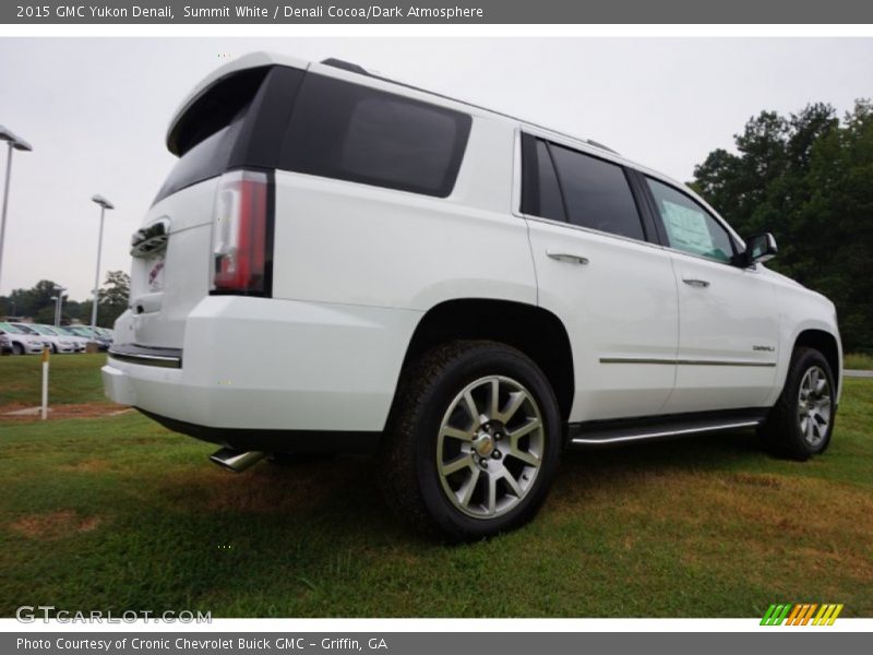 Summit White / Denali Cocoa/Dark Atmosphere 2015 GMC Yukon Denali