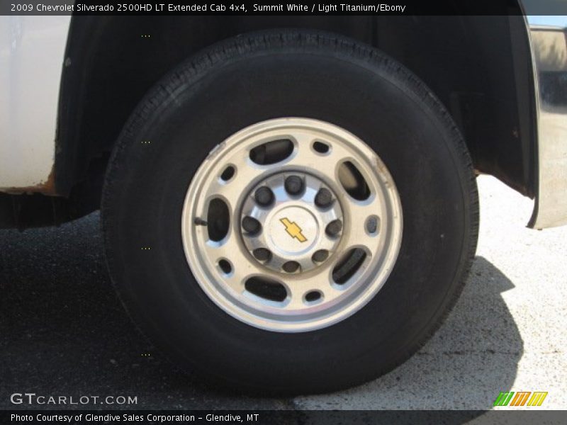 Summit White / Light Titanium/Ebony 2009 Chevrolet Silverado 2500HD LT Extended Cab 4x4