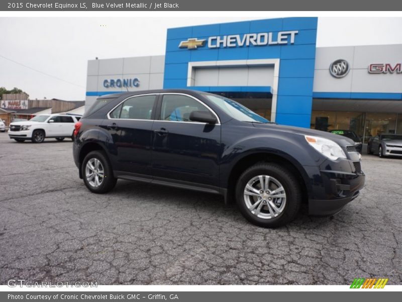 Blue Velvet Metallic / Jet Black 2015 Chevrolet Equinox LS