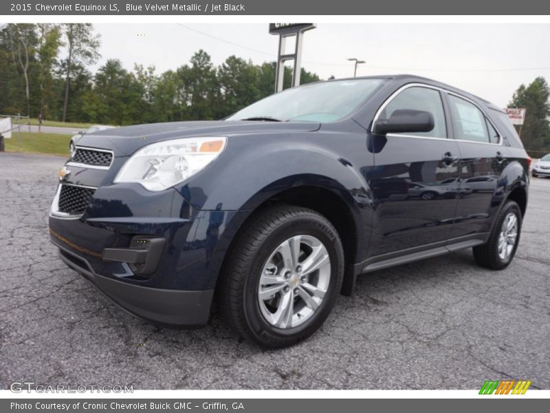 Blue Velvet Metallic / Jet Black 2015 Chevrolet Equinox LS