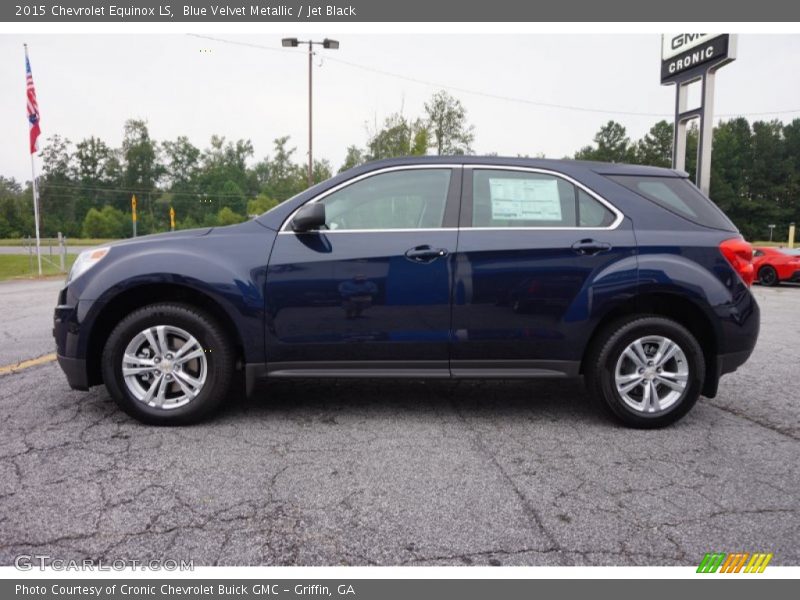 Blue Velvet Metallic / Jet Black 2015 Chevrolet Equinox LS