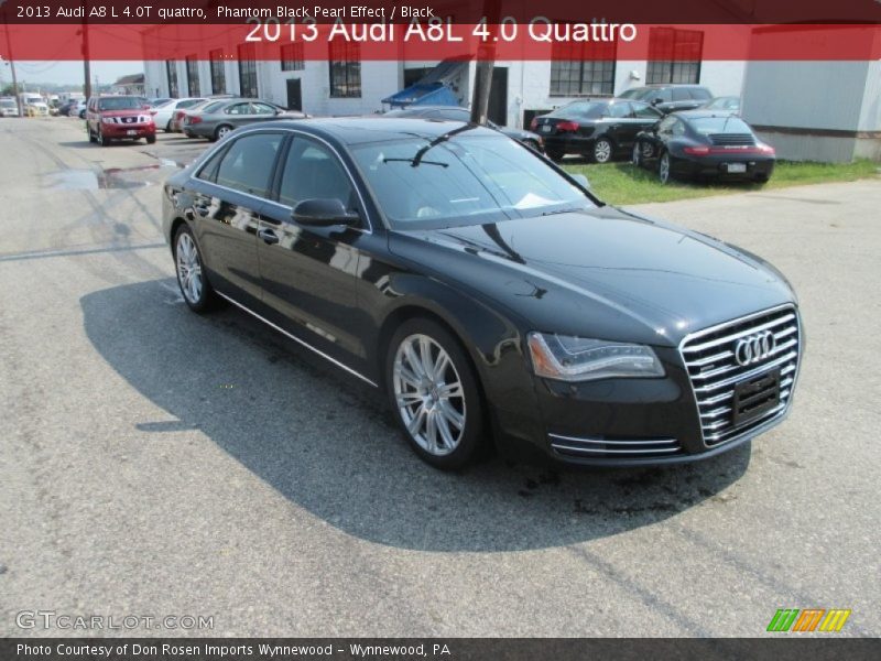 Phantom Black Pearl Effect / Black 2013 Audi A8 L 4.0T quattro