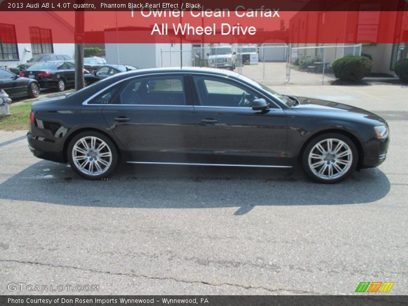 Phantom Black Pearl Effect / Black 2013 Audi A8 L 4.0T quattro