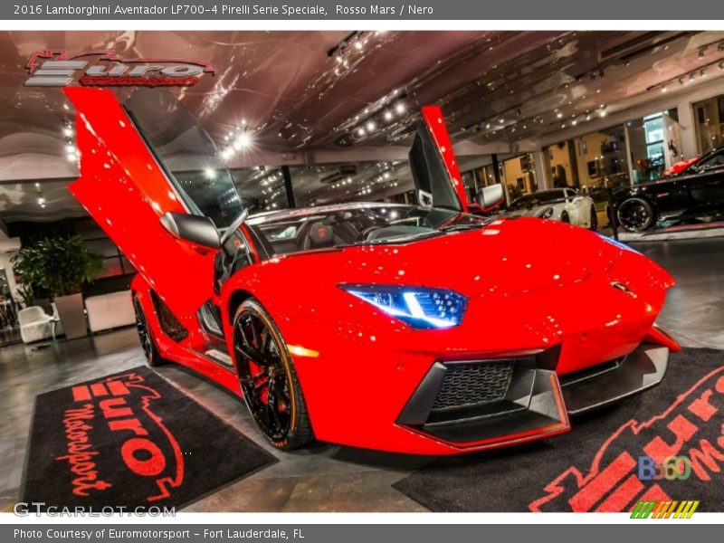 Rosso Mars / Nero 2016 Lamborghini Aventador LP700-4 Pirelli Serie Speciale