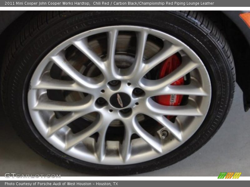 Chili Red / Carbon Black/Championship Red Piping Lounge Leather 2011 Mini Cooper John Cooper Works Hardtop