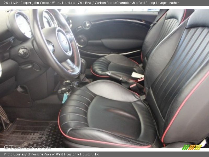 Front Seat of 2011 Cooper John Cooper Works Hardtop