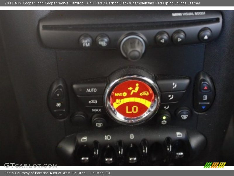 Chili Red / Carbon Black/Championship Red Piping Lounge Leather 2011 Mini Cooper John Cooper Works Hardtop