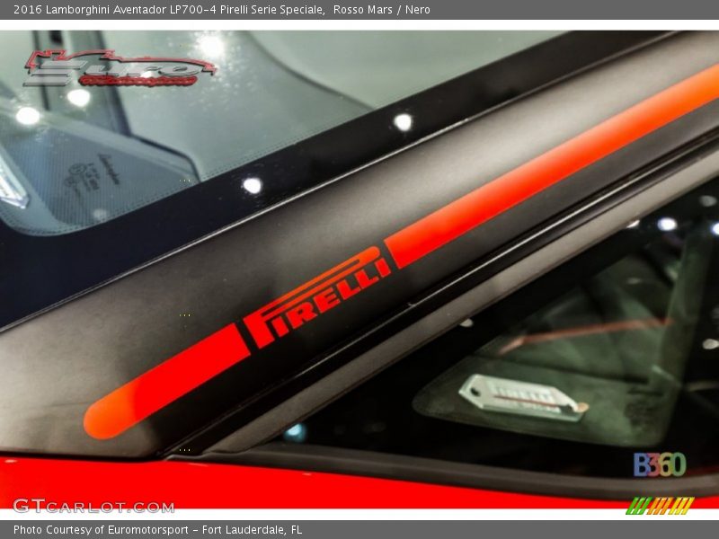 Rosso Mars / Nero 2016 Lamborghini Aventador LP700-4 Pirelli Serie Speciale
