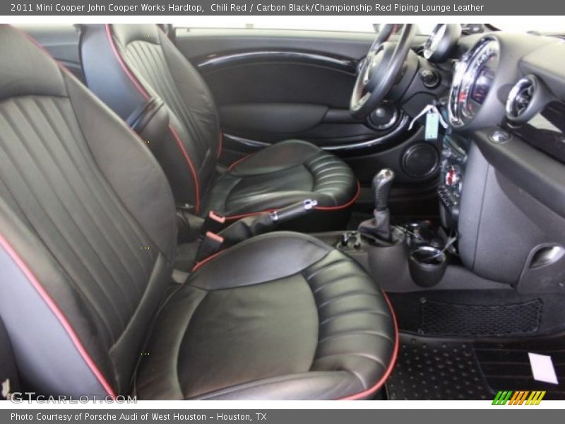 Front Seat of 2011 Cooper John Cooper Works Hardtop