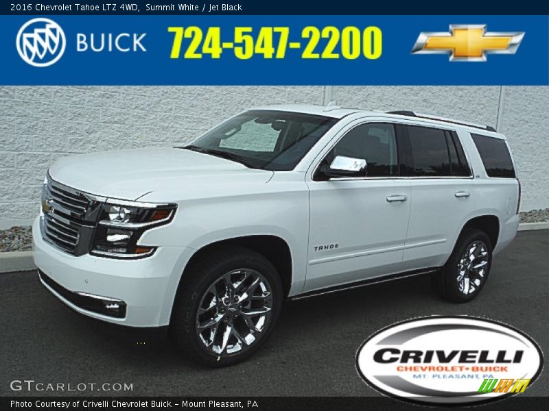 Summit White / Jet Black 2016 Chevrolet Tahoe LTZ 4WD