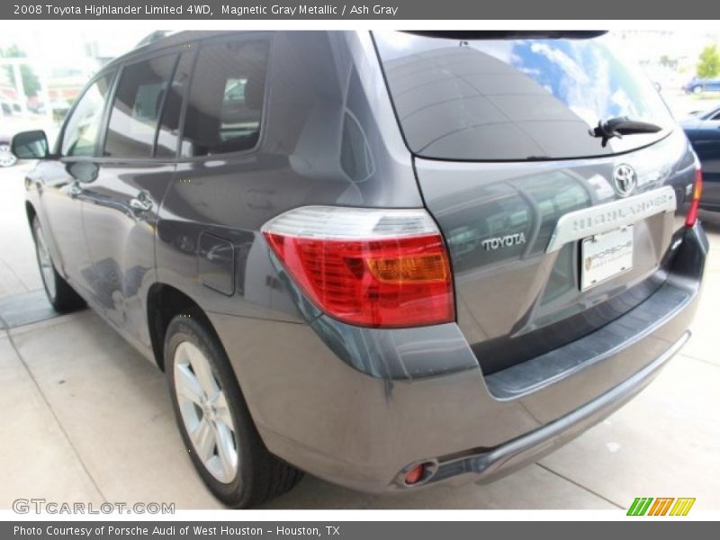 Magnetic Gray Metallic / Ash Gray 2008 Toyota Highlander Limited 4WD