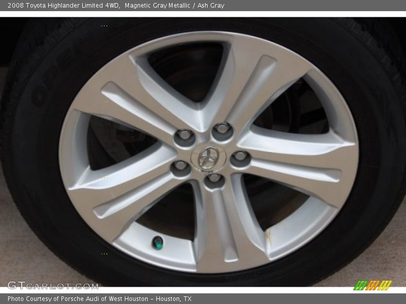Magnetic Gray Metallic / Ash Gray 2008 Toyota Highlander Limited 4WD