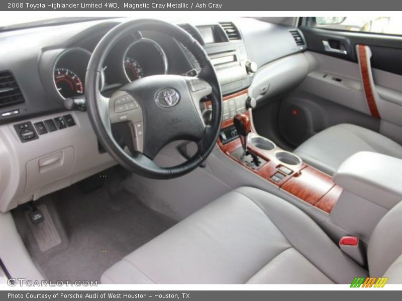 Magnetic Gray Metallic / Ash Gray 2008 Toyota Highlander Limited 4WD
