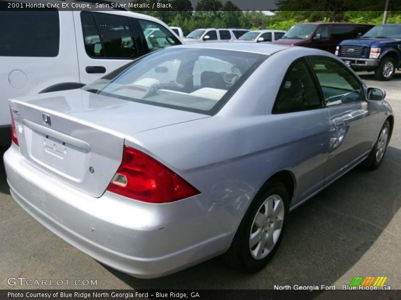 Satin Silver Metallic / Black 2001 Honda Civic EX Coupe
