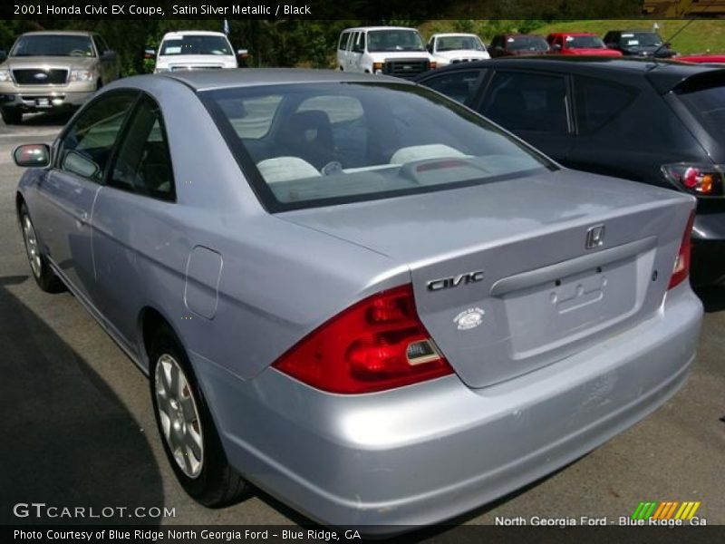 Satin Silver Metallic / Black 2001 Honda Civic EX Coupe