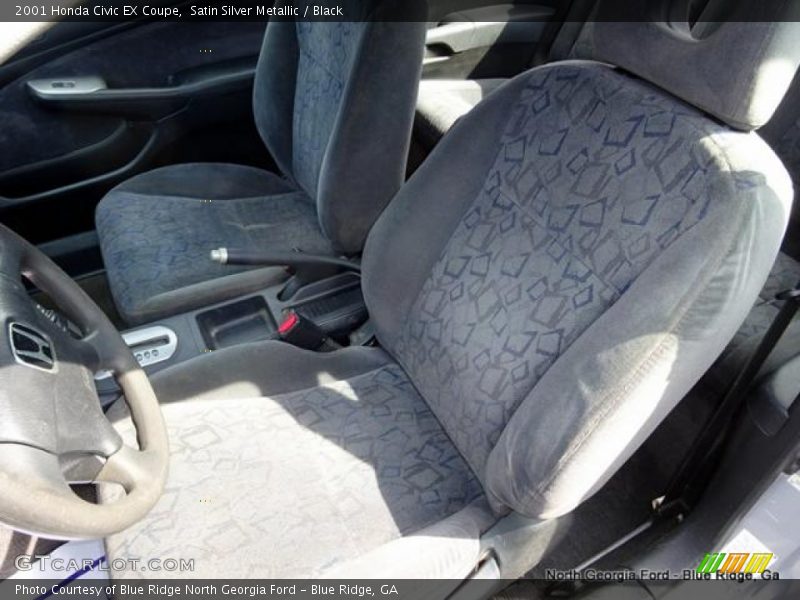 Satin Silver Metallic / Black 2001 Honda Civic EX Coupe