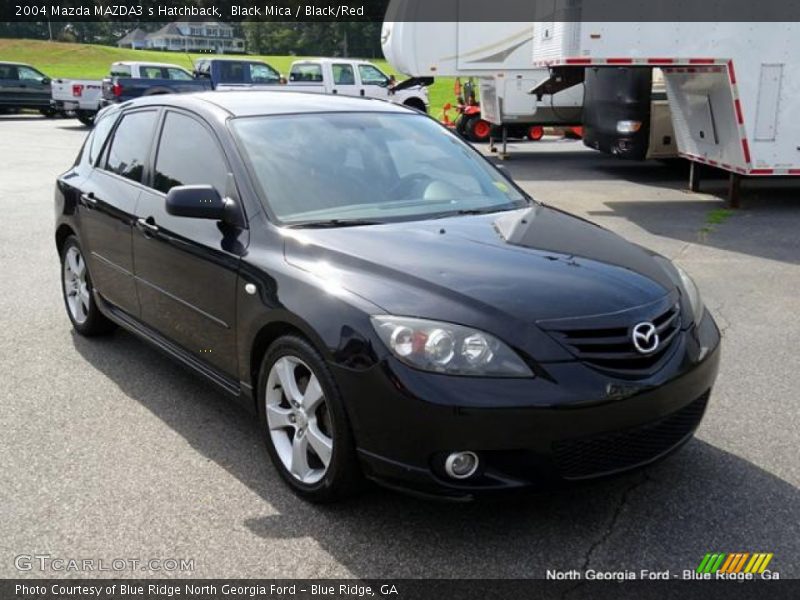 Black Mica / Black/Red 2004 Mazda MAZDA3 s Hatchback