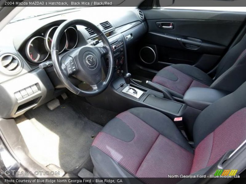 Black Mica / Black/Red 2004 Mazda MAZDA3 s Hatchback