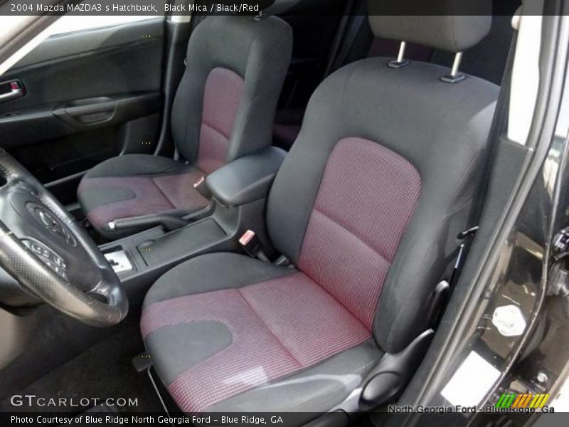 Black Mica / Black/Red 2004 Mazda MAZDA3 s Hatchback