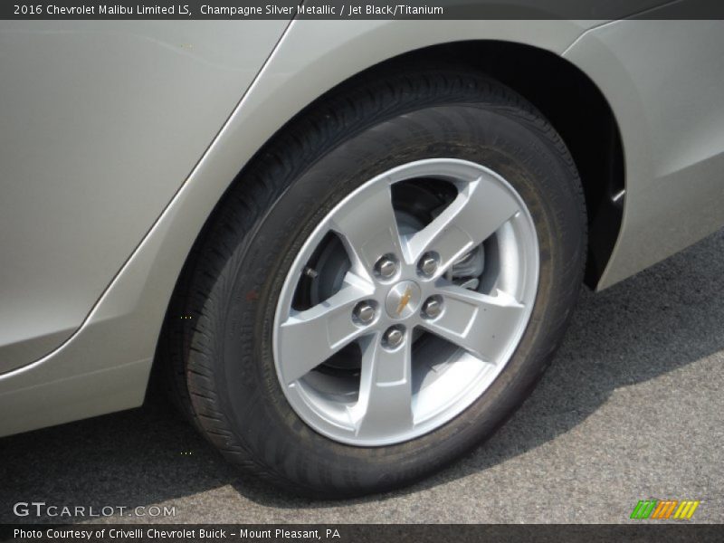 Champagne Silver Metallic / Jet Black/Titanium 2016 Chevrolet Malibu Limited LS