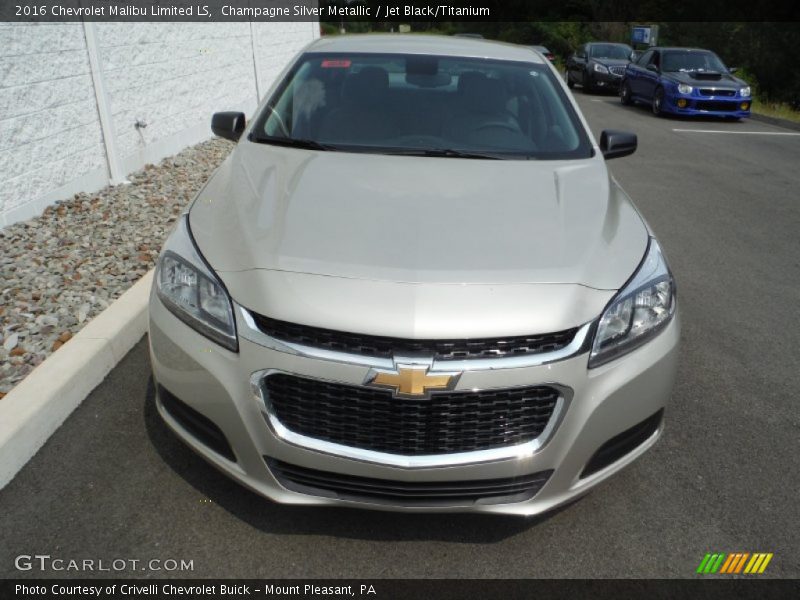 Champagne Silver Metallic / Jet Black/Titanium 2016 Chevrolet Malibu Limited LS