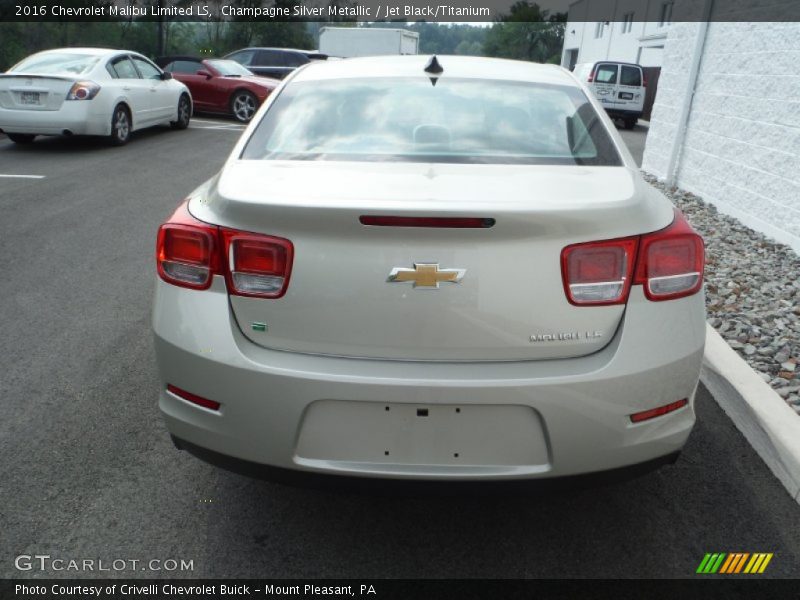 Champagne Silver Metallic / Jet Black/Titanium 2016 Chevrolet Malibu Limited LS