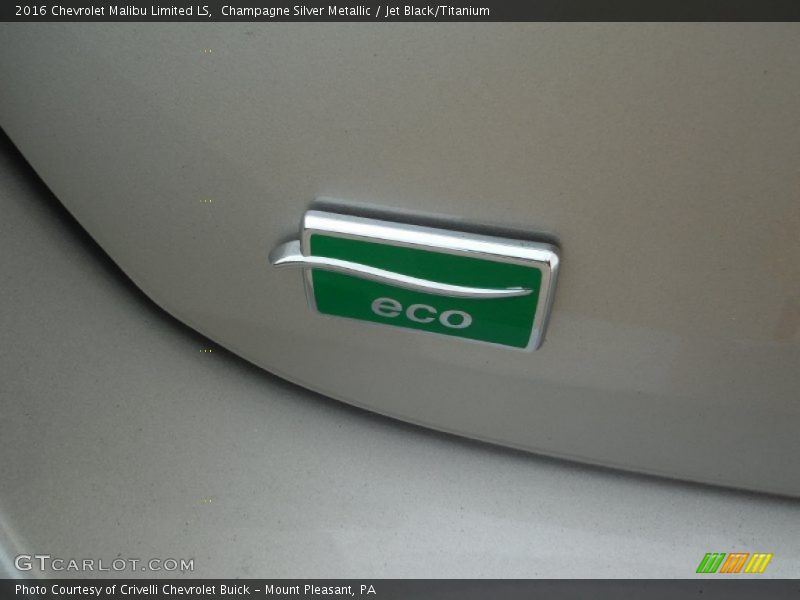 Champagne Silver Metallic / Jet Black/Titanium 2016 Chevrolet Malibu Limited LS