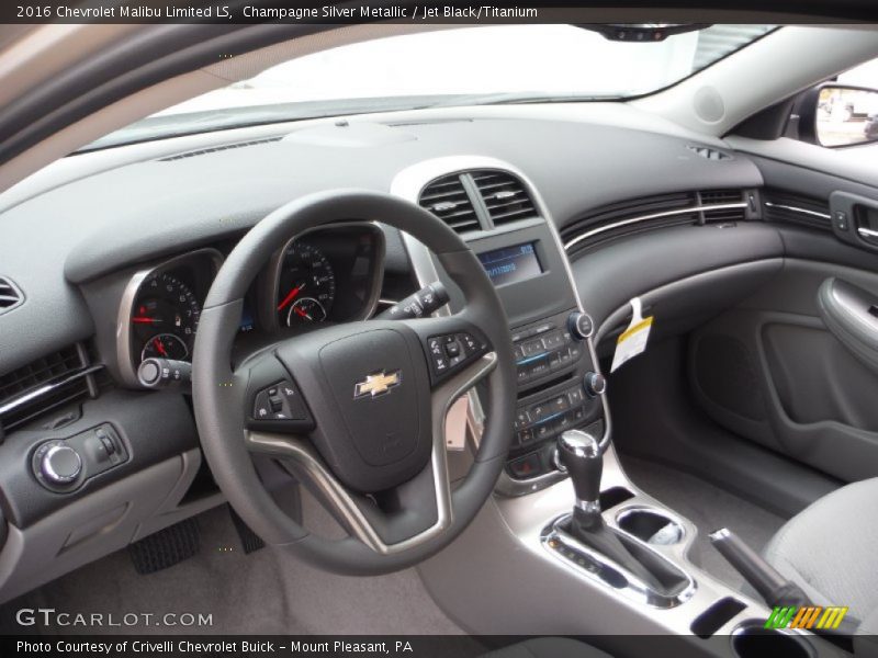 Champagne Silver Metallic / Jet Black/Titanium 2016 Chevrolet Malibu Limited LS