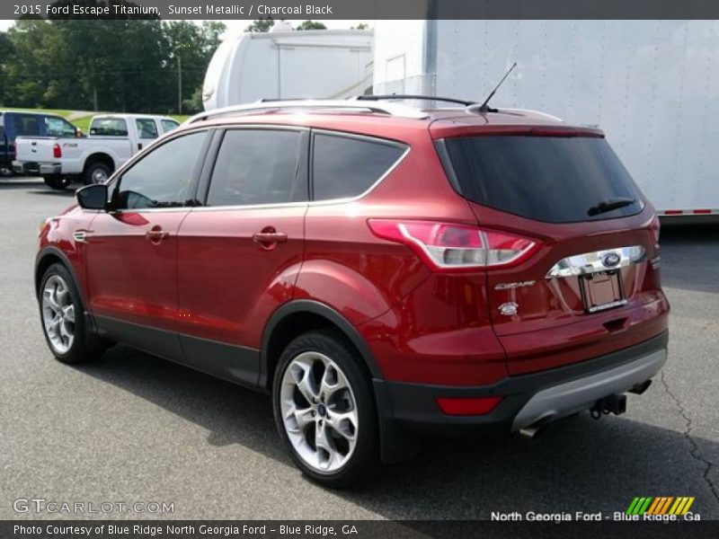 Sunset Metallic / Charcoal Black 2015 Ford Escape Titanium
