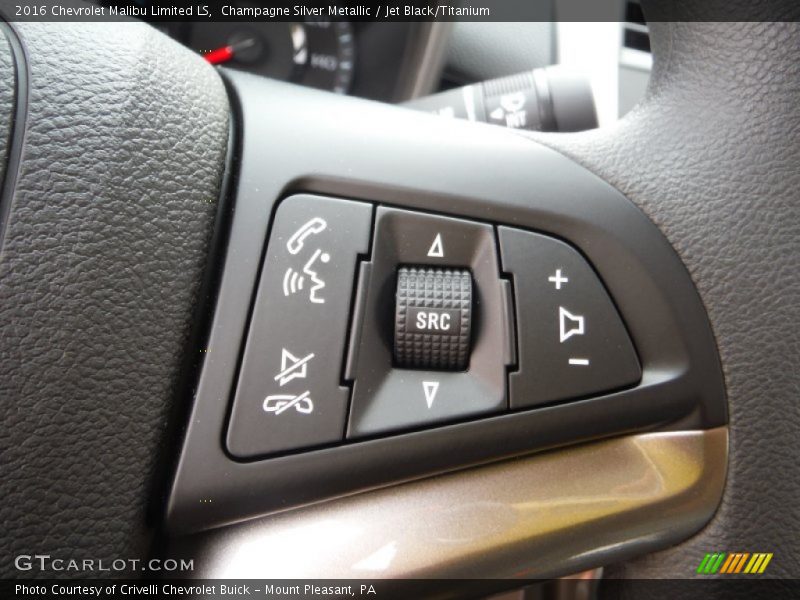 Champagne Silver Metallic / Jet Black/Titanium 2016 Chevrolet Malibu Limited LS