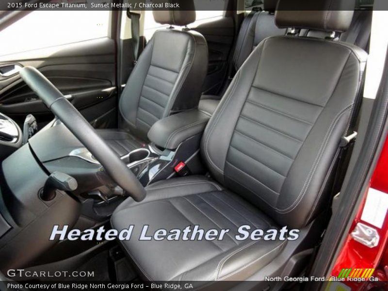 Sunset Metallic / Charcoal Black 2015 Ford Escape Titanium