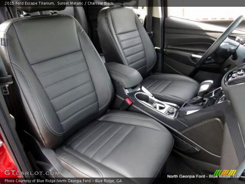 Sunset Metallic / Charcoal Black 2015 Ford Escape Titanium