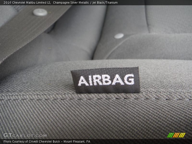 Champagne Silver Metallic / Jet Black/Titanium 2016 Chevrolet Malibu Limited LS