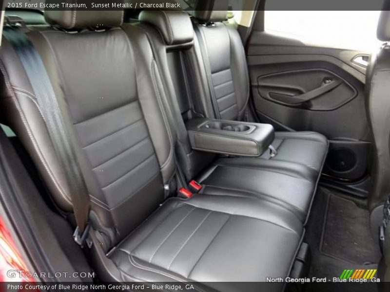 Sunset Metallic / Charcoal Black 2015 Ford Escape Titanium