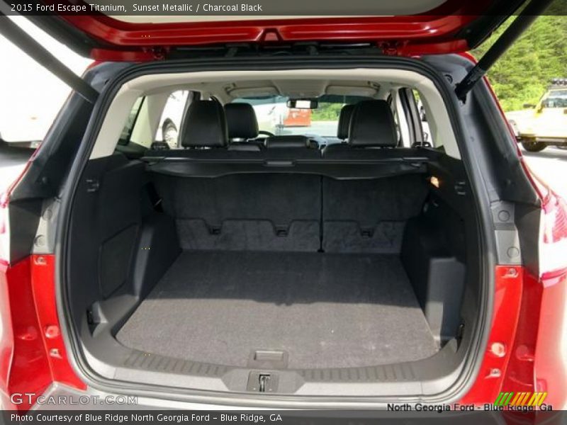 Sunset Metallic / Charcoal Black 2015 Ford Escape Titanium