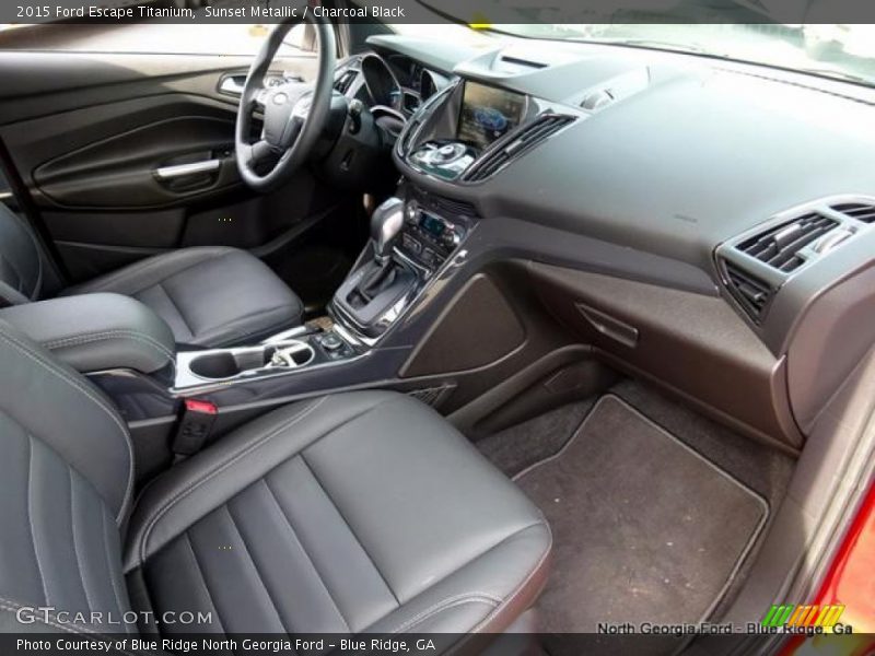 Sunset Metallic / Charcoal Black 2015 Ford Escape Titanium