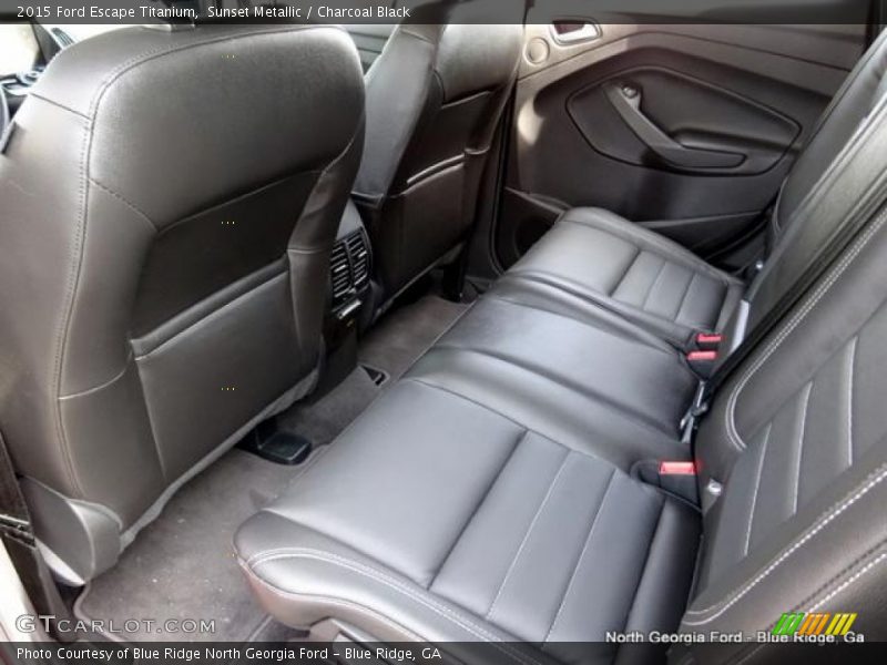Sunset Metallic / Charcoal Black 2015 Ford Escape Titanium