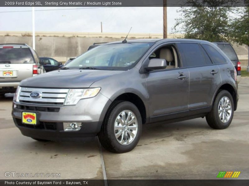 Sterling Grey Metallic / Medium Light Stone 2009 Ford Edge SEL