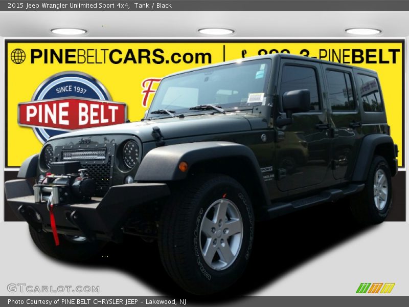 Tank / Black 2015 Jeep Wrangler Unlimited Sport 4x4