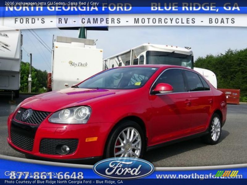 Salsa Red / Grey 2006 Volkswagen Jetta GLI Sedan