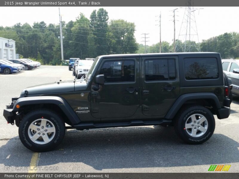 Tank / Black 2015 Jeep Wrangler Unlimited Sport 4x4