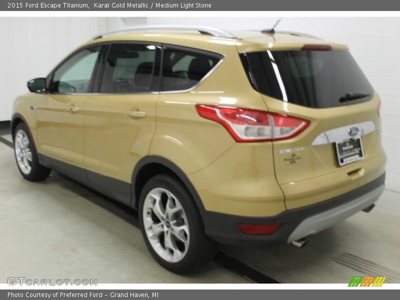 Karat Gold Metallic / Medium Light Stone 2015 Ford Escape Titanium
