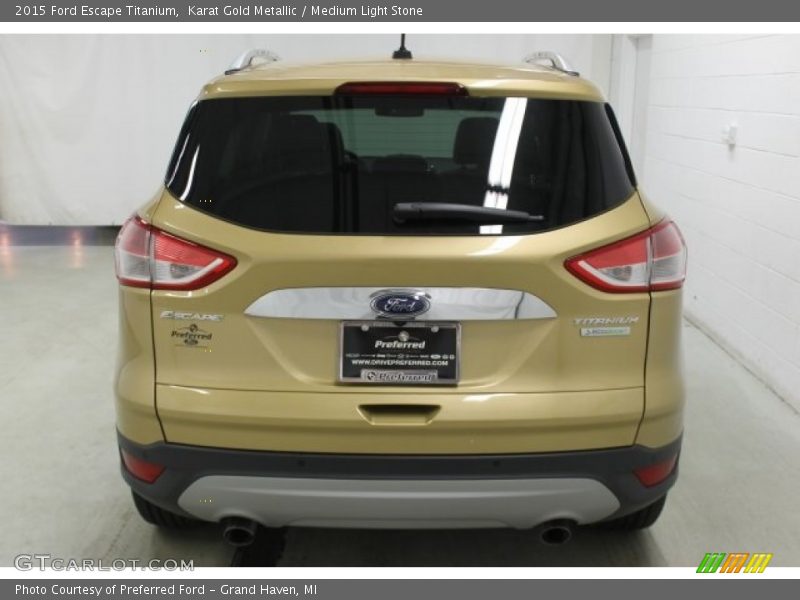 Karat Gold Metallic / Medium Light Stone 2015 Ford Escape Titanium