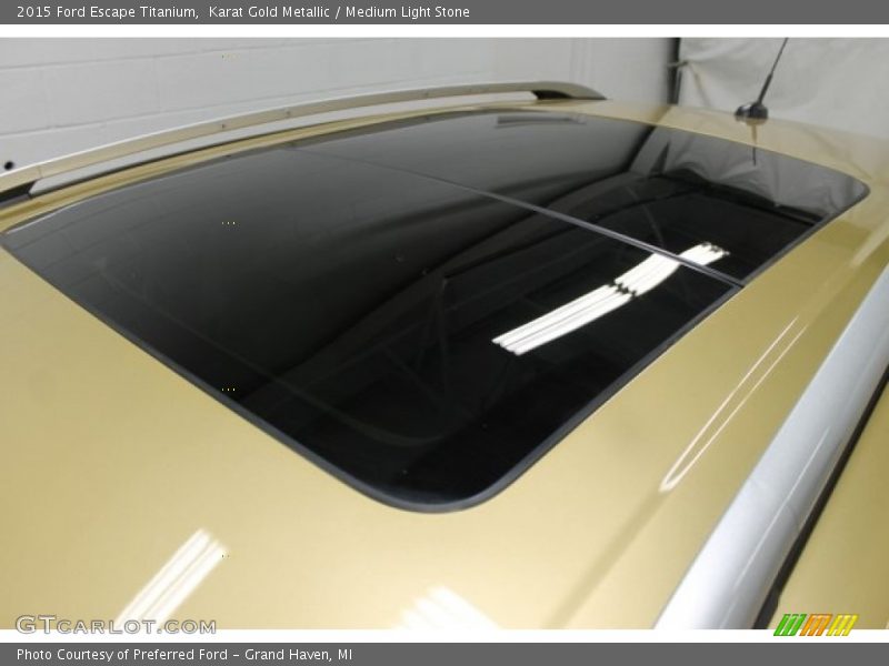 Karat Gold Metallic / Medium Light Stone 2015 Ford Escape Titanium