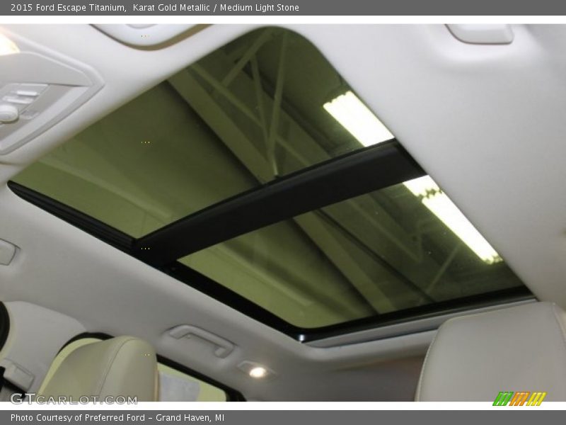 Karat Gold Metallic / Medium Light Stone 2015 Ford Escape Titanium